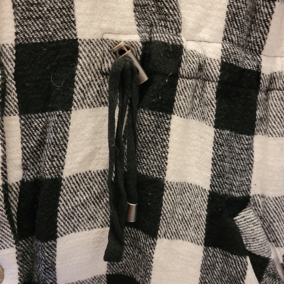TORRID BRUSHED COTTON SHACKET BLACK & WHITE BUFFALO PLAID PLUS SIZE 2X 2022 - Picture 7 of 16